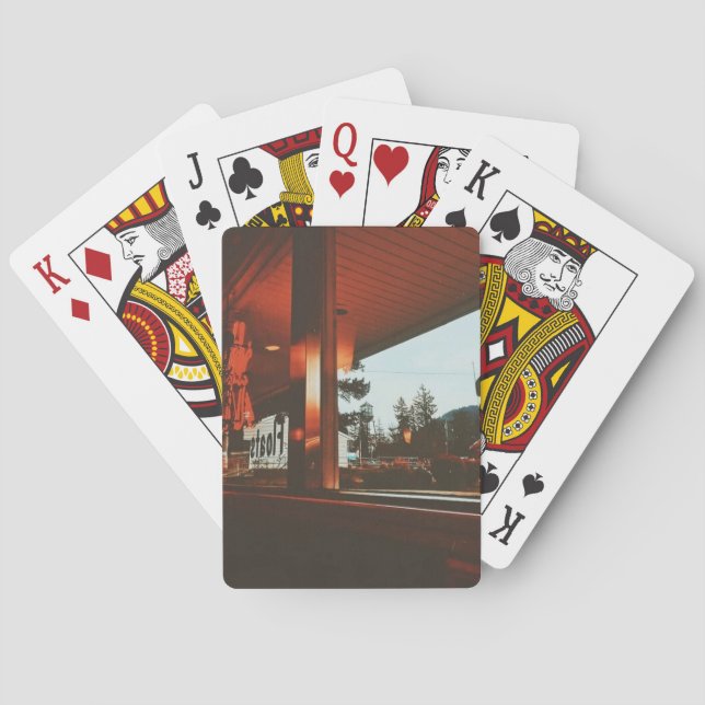 Retro-Middagen i nordvästra Stilla havet Casinokort (Baksidan)