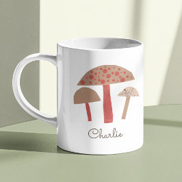 Retro Midhundssvampar Cute Vintage-Inspired Kaffemugg