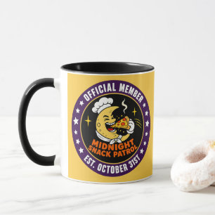 Retro Midnatts-snackpatrullen Halloween Mugg