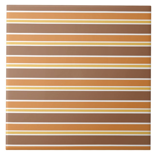 Retro Midsekel Rand, flerfärgat Kakelplatta (Framsidan)