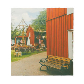 Retro Midsummer celebration in Trosa, Sweden Anteckningsblock