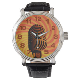 Retro mikrofonklockor armbandsur