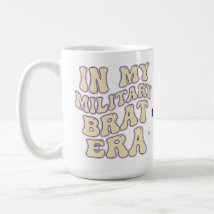 Retro Militärbrataera Groovy Maskros Lila Upp Kaffemugg