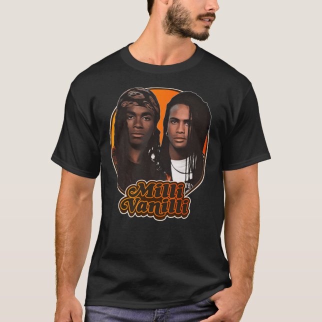 Retro Milli Vanilli Tribute Classic T-Shirt (Framsida)