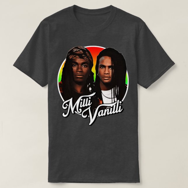 Retro Milli Vanilli Tribute T Shirt (Design framsida)
