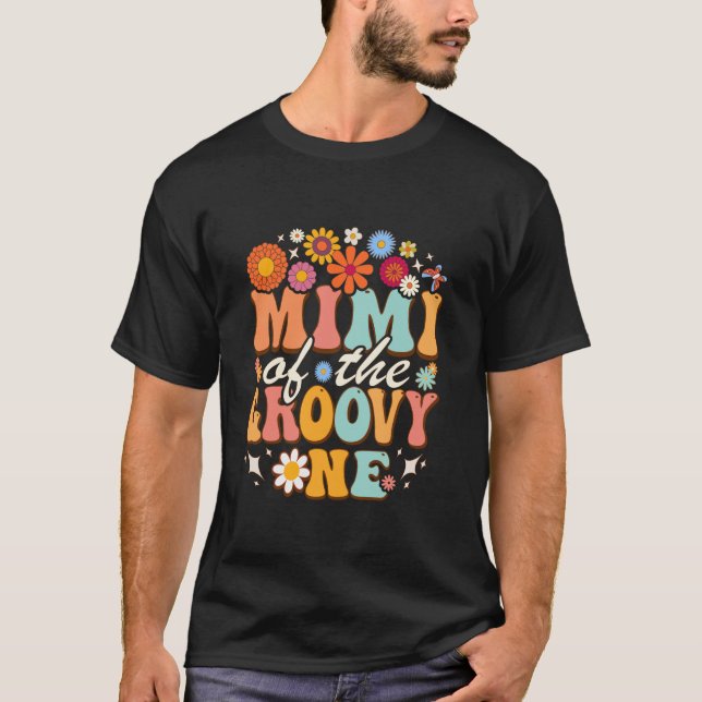 Retro Mimi från Groovy One Matching Family Birth T Shirt (Framsida)