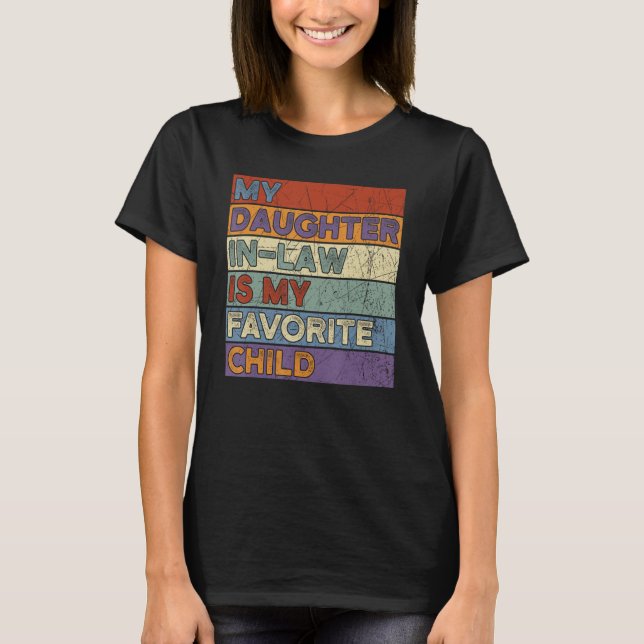 Retro min dotter i juridik är min favoritbarnfond t shirt (Framsida)