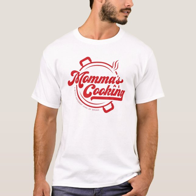 Retro Min mamma kokar Kwame Mamma Bung Ur T Shirt (Framsida)