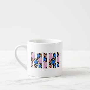 Retro "Mini" - kontrollerad blomma Kid Mugg Espressomugg