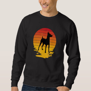Retro Miniature Pinscher Min Pin på svenska Lång Ärmad Tröja