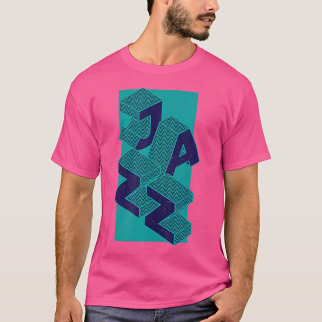Retro Minimal Jazz Music 90S Tee (Framsida)