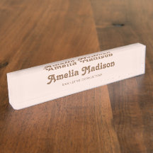 Retro Minimalist Blush Pink Brown