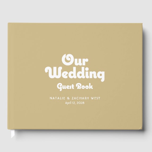 Retro Minimalist Guest Bok (Framsida)