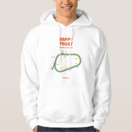 Retro minimalist Happy Valley Racecourse linjearbe Hoodie