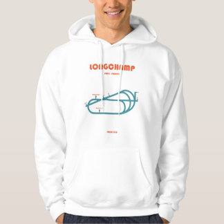 Retro minimalist Longchamp Racecourse Linje Konst  Hoodie