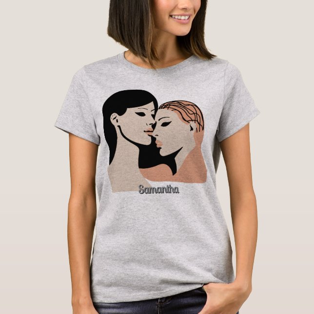 Retro Minimalist Otalade Bond Ansikte T Shirt (Framsida)