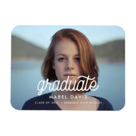 Retro minimalist Photo studenten Magnet