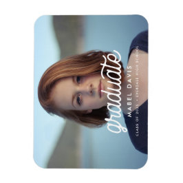 Retro minimalist Photo studenten Magnet