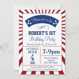 Retro-minnesdag födelsedagsfest inbjudan