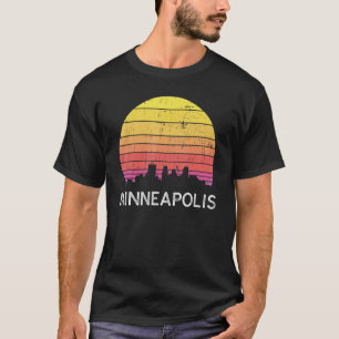 Retro Minnesota Minneapolis Skyline Vintage Urban T Shirt