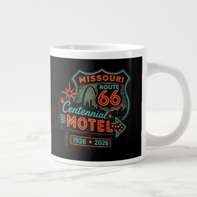Retro Missouri Route 66 Kaffe Jumbo Mugg (Höger)