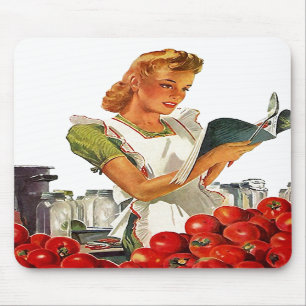 Retro Mitt--Århundrade för Mousepad ~ hem- tomat Musmatta