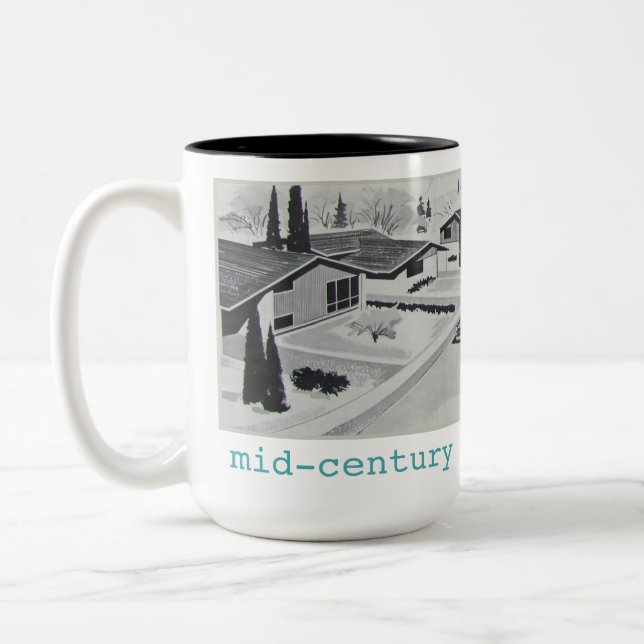 Retro Mitt--århundrade modern mugg (Vänster)