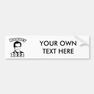 Retro Mitt Romney 2012 Bildekal