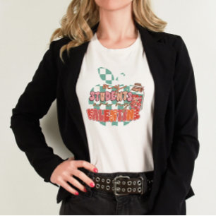 Retro Mitt Studenter är min Valentine Teacher T Shirt