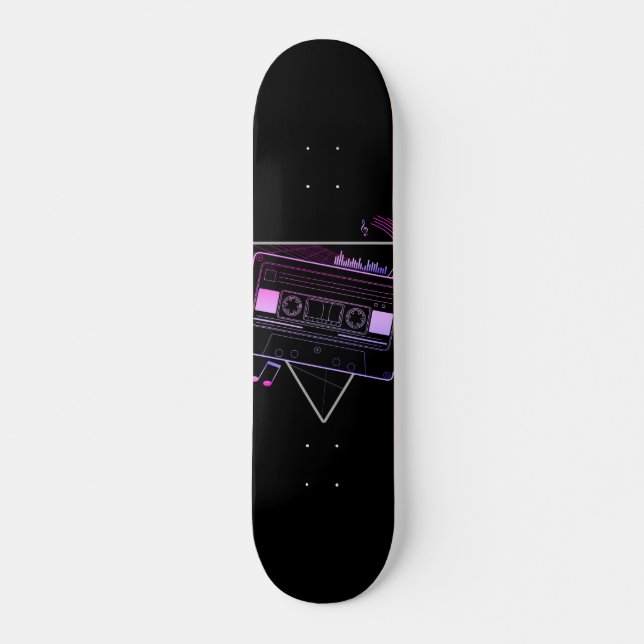 Retro Mix Mini Skateboard Bräda 18,5 Cm (Framsida)