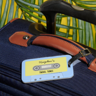 Retro Mix Tape Cassette Tape Personlig Bagagebricka