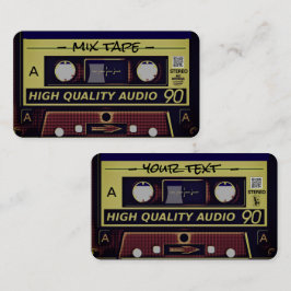 Retro Mixtape AffärsKort