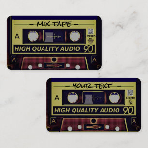 Retro Mixtape AffärsKort