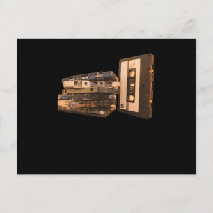 Retro Mixtape Old school Music Vykort