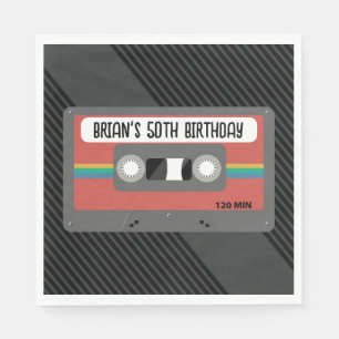 Retro Mixtape Party Pappersservett