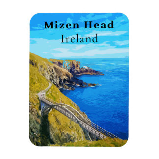 Retro Mizen Head Kork Ireland Travel Magnet