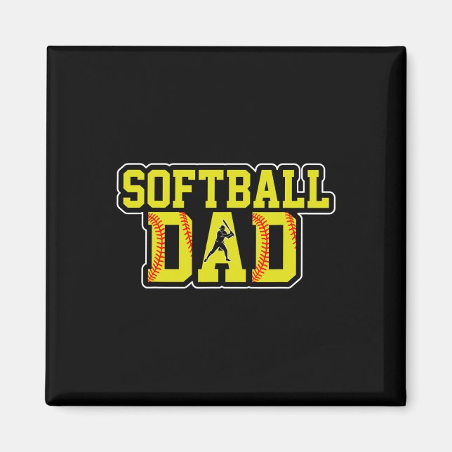 Retro Mjukll Pappa Speldag Pappa Fars dag jul Magnet (Framsidan)