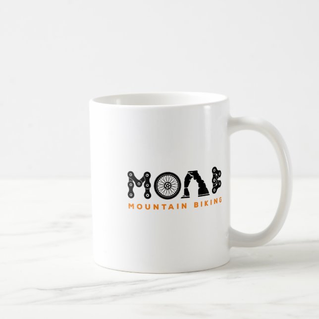 Retro Moab Utah Souvenir Mountainbike MTB Stig Kaffemugg (Höger)