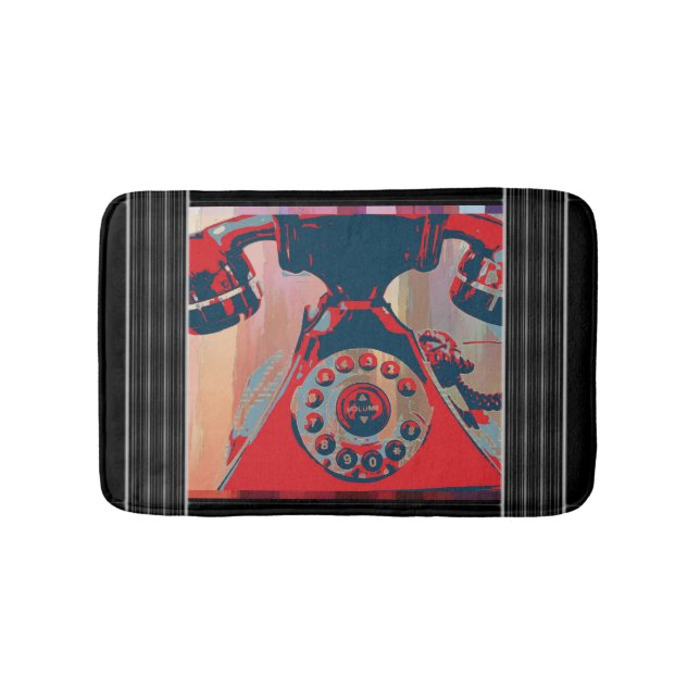 Retro Mobil badplatsmat Badrumsmatta (Framsidan)