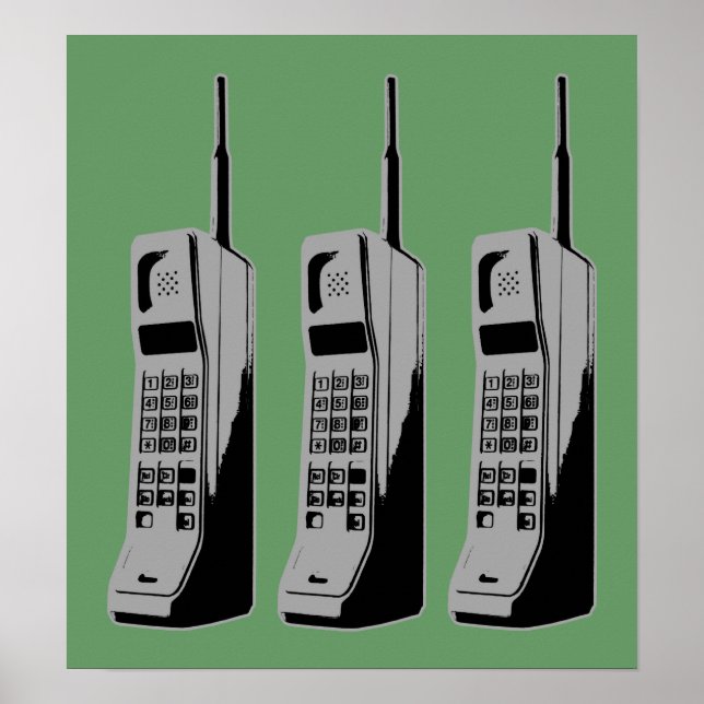 Retro Mobile Mobil Graphic Poster (Framsidan)