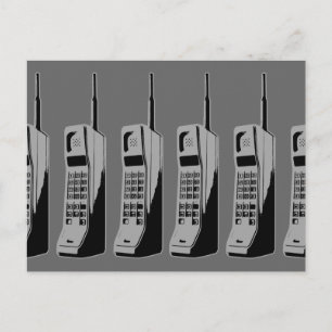 Retro Mobile Mobil Graphic Vykort