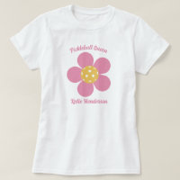 Retro Mod 70s Pickleball Flower-Personlig