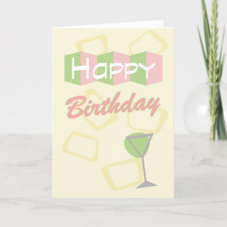 Retro Mod Birthday Card Helgkort