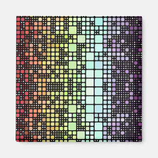 Retro Mod Geometric Groovy Funky Neuroköns Pride Magnet