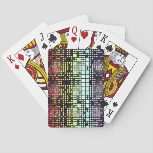 Retro Mod Geometrisk Groovy Funky Neurokönsstolthe Casinokort