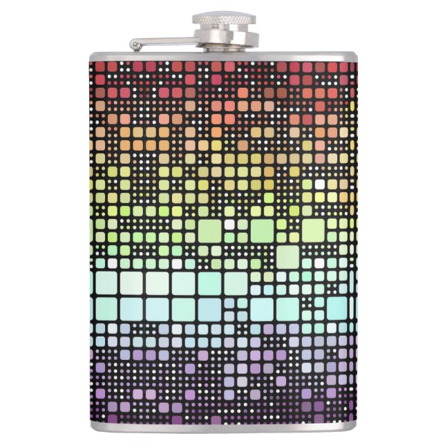 Retro Mod Geometrisk Groovy Funky Neurokönsstolthe Fickplunta (Framsidan)