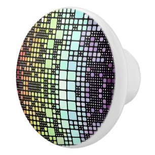 Retro Mod Geometrisk Groovy Funky Neurokönsstolthe Knopp