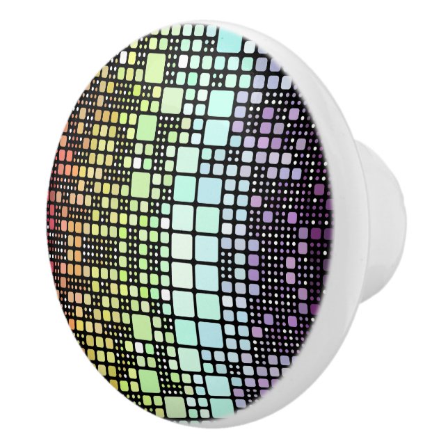 Retro Mod Geometrisk Groovy Funky Neurokönsstolthe Knopp (Höger)
