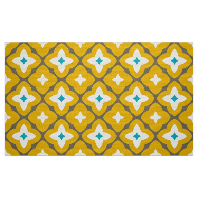 Retro mod mönster tyg (Fat Quarter)