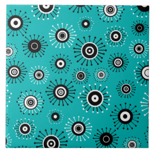 Retro Mod Starburst Kakelplatta